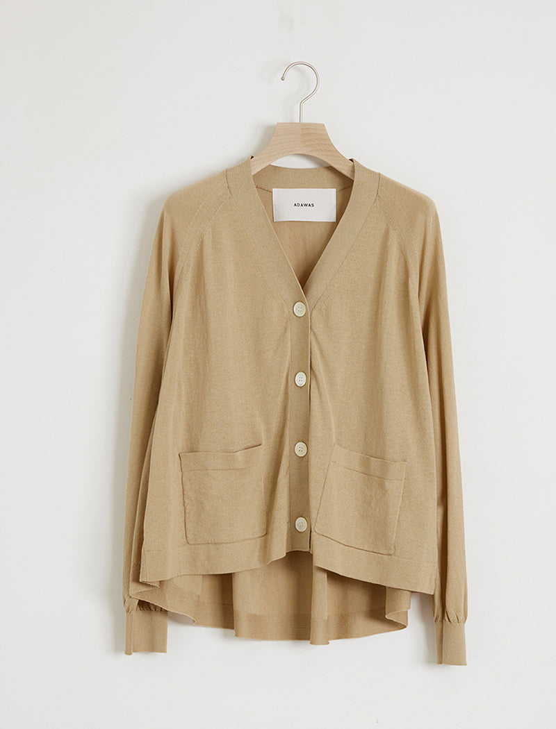 ICE COTTON FLARE CARDIGAN