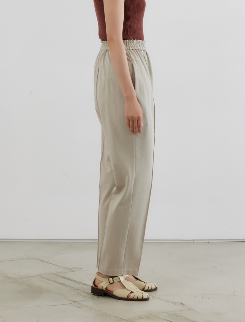 FRENCH TERRY TAPERED PANTS