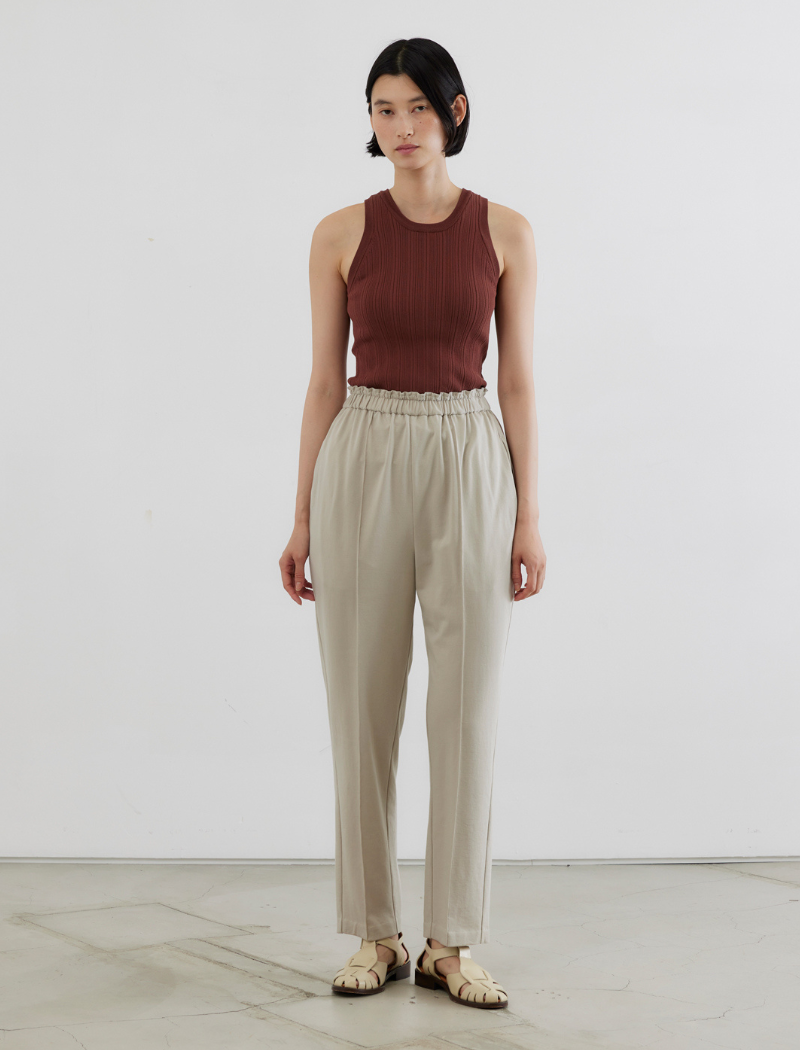 FRENCH TERRY TAPERED PANTS