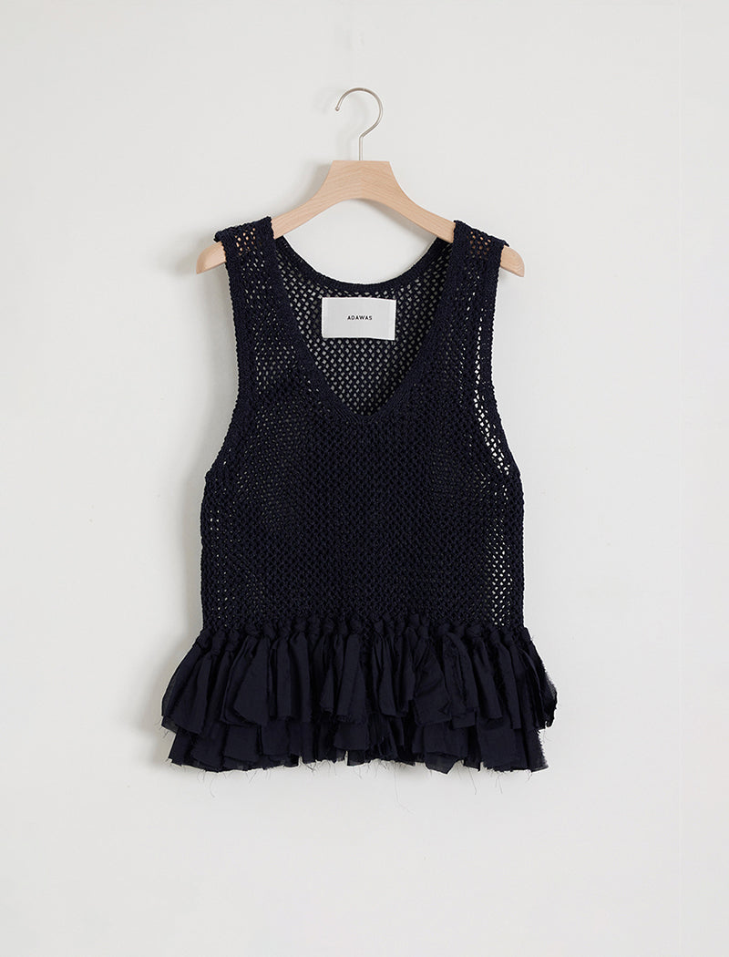 FRINGE MESH VEST