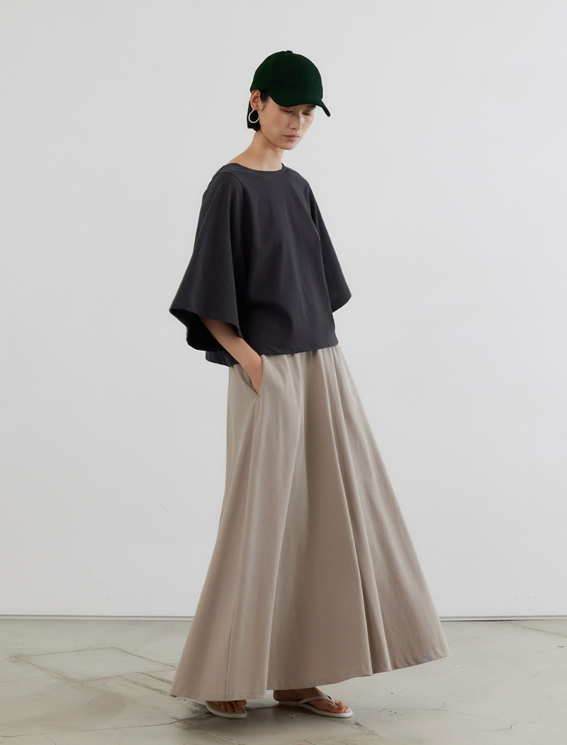 VINTAGE TWILL FLARED SKIRT