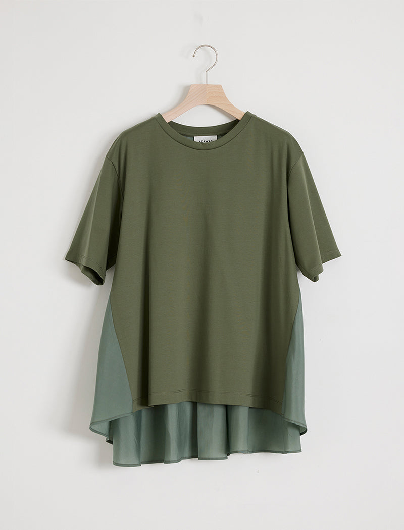 SILKET JERSEY FLARED TEE