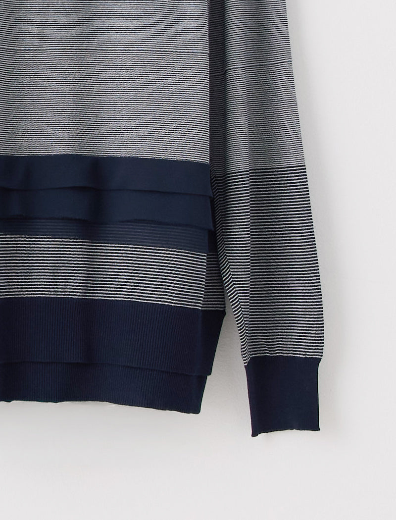 THIN STRIPE CARDIGAN