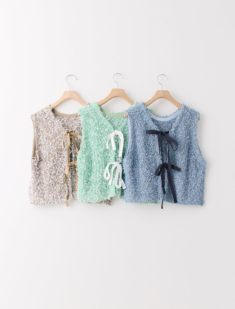 TULLE YARN VEST
