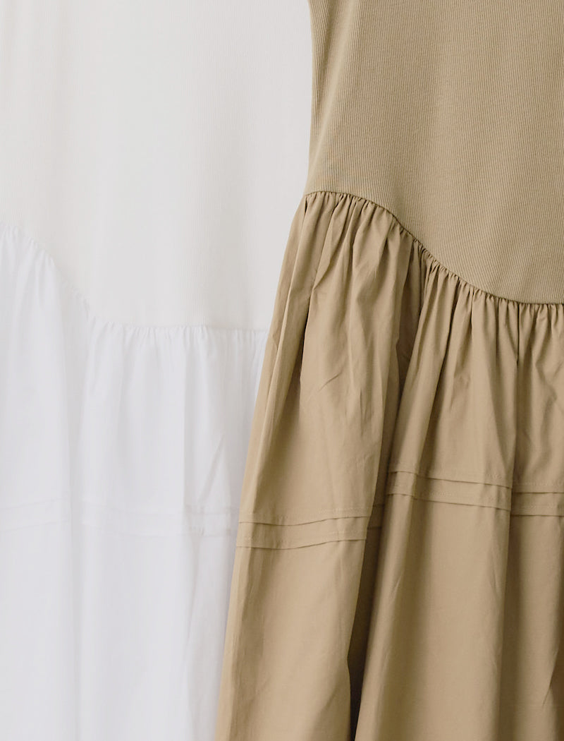 RIBBED JERSEY DRESS