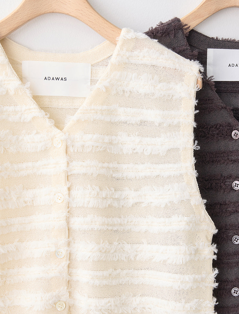 FRINGE KNIT VEST