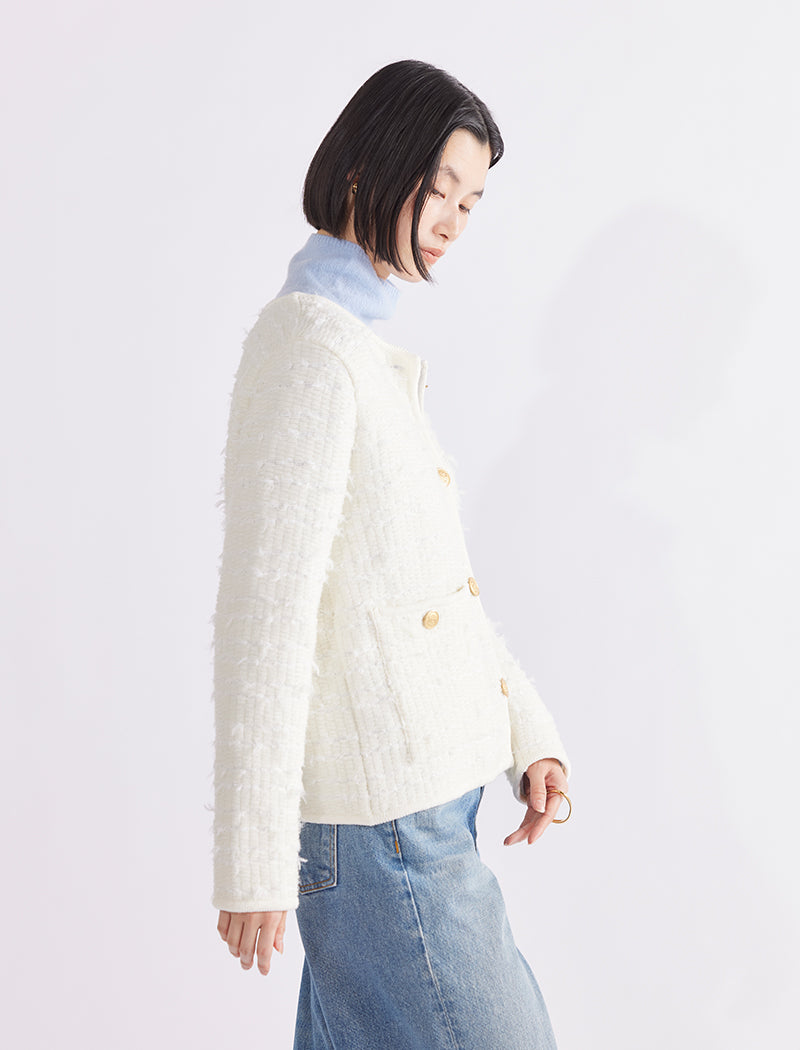 TEXTURED INLAY JACKET