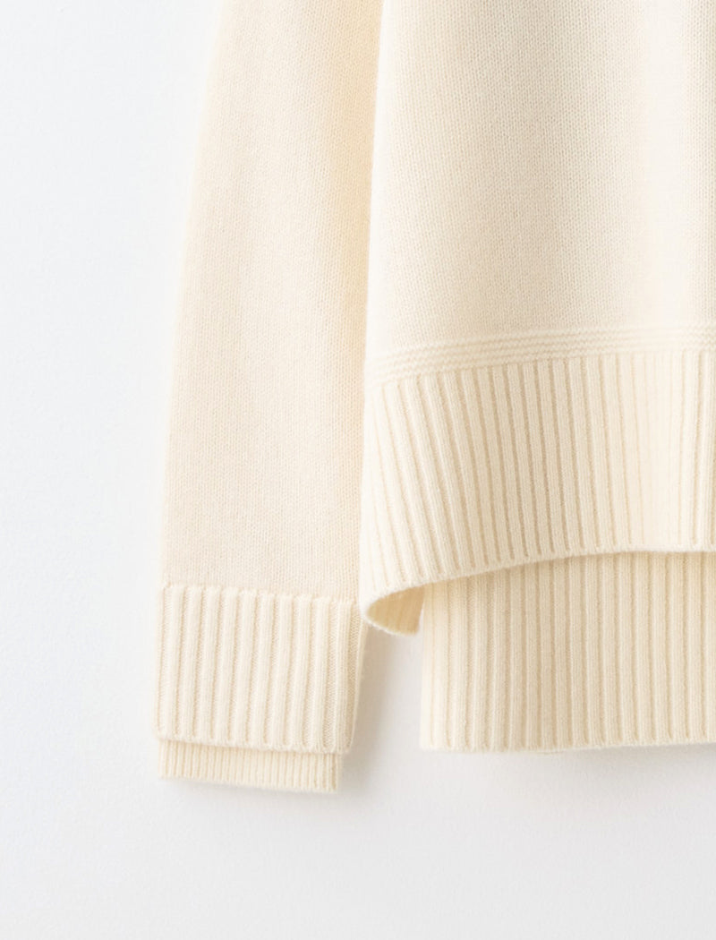 CASHMERE-BLEND CREW-NECK TOP
