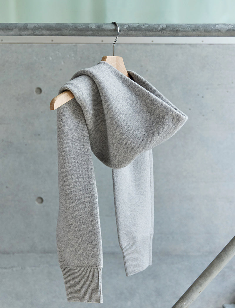 CASHMERE-BLEND HOODIE