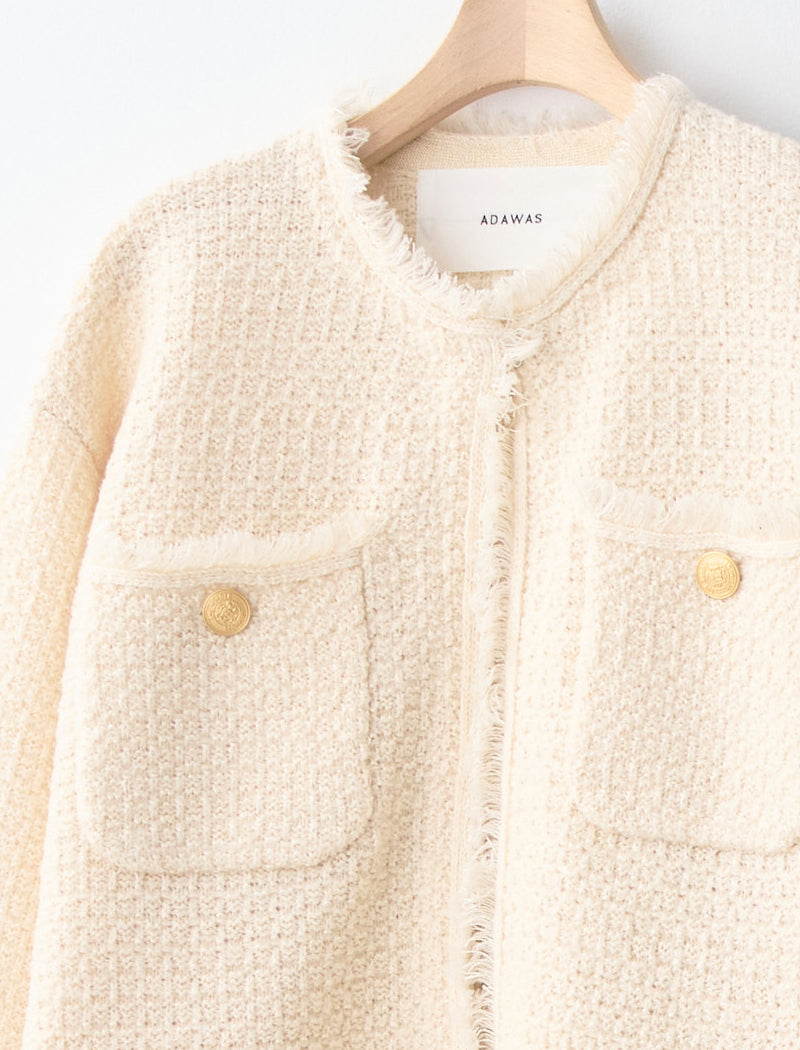 TWEED KNIT JACKET