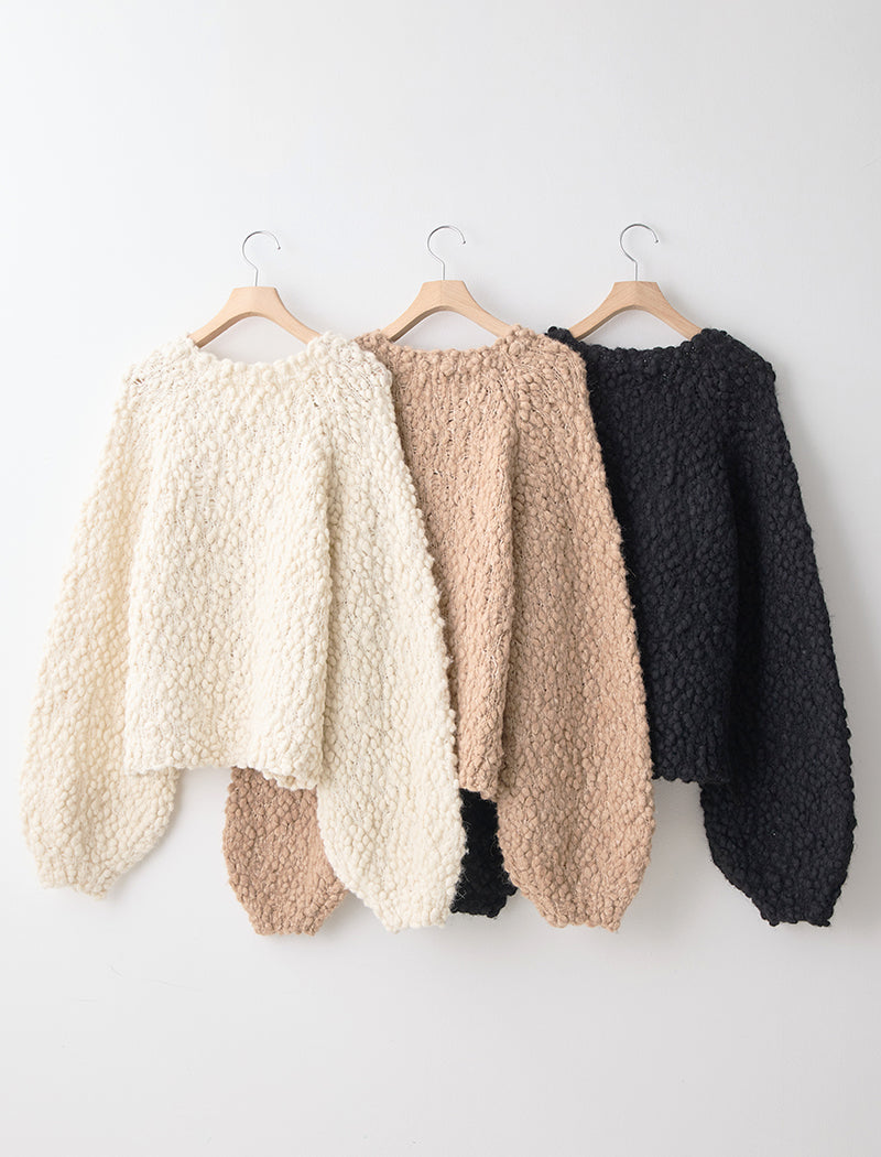 HAND-KNIT BABY ALPACA TOP