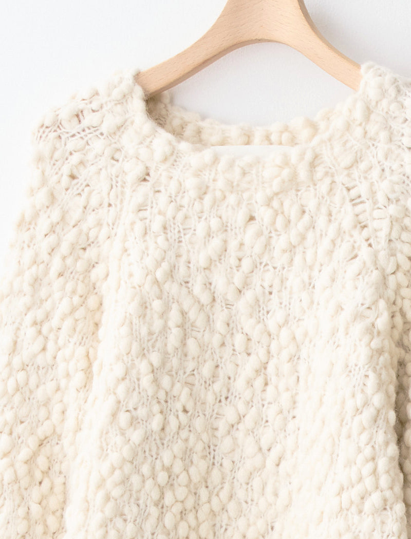 HAND-KNIT BABY ALPACA TOP