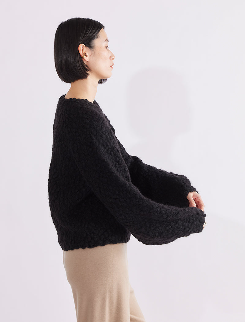 HAND-KNIT BABY ALPACA TOP