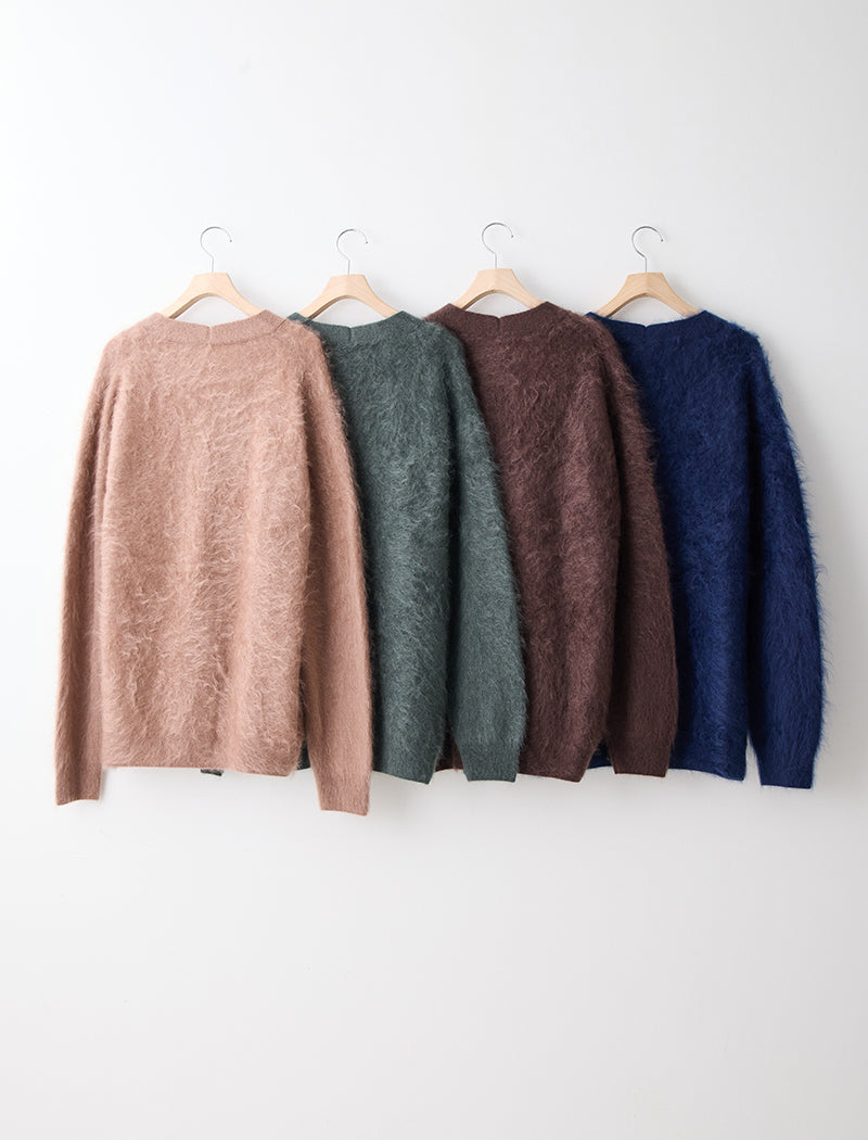 FUR CASHMERE CARDIGAN
