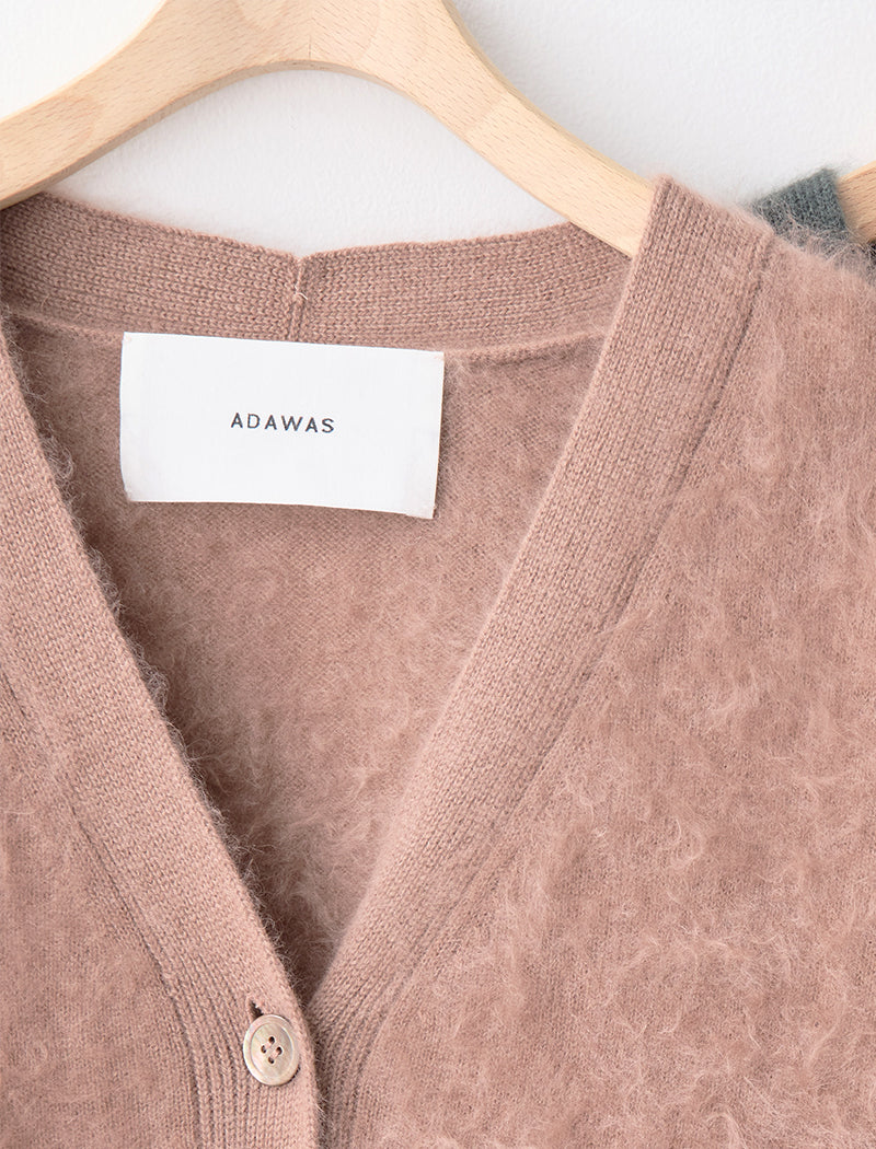 FUR CASHMERE CARDIGAN