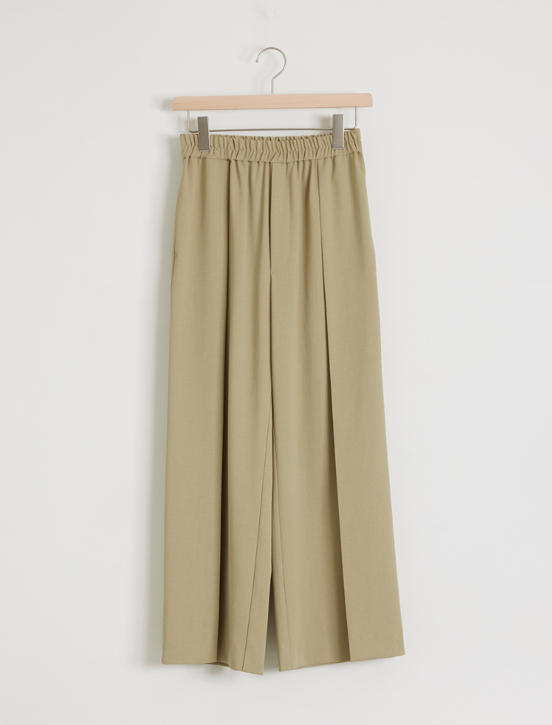 TWILL TUCK EASY TROUSERS