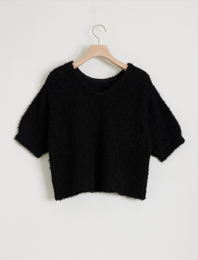 PAPER CHENILLE KNIT TEE
