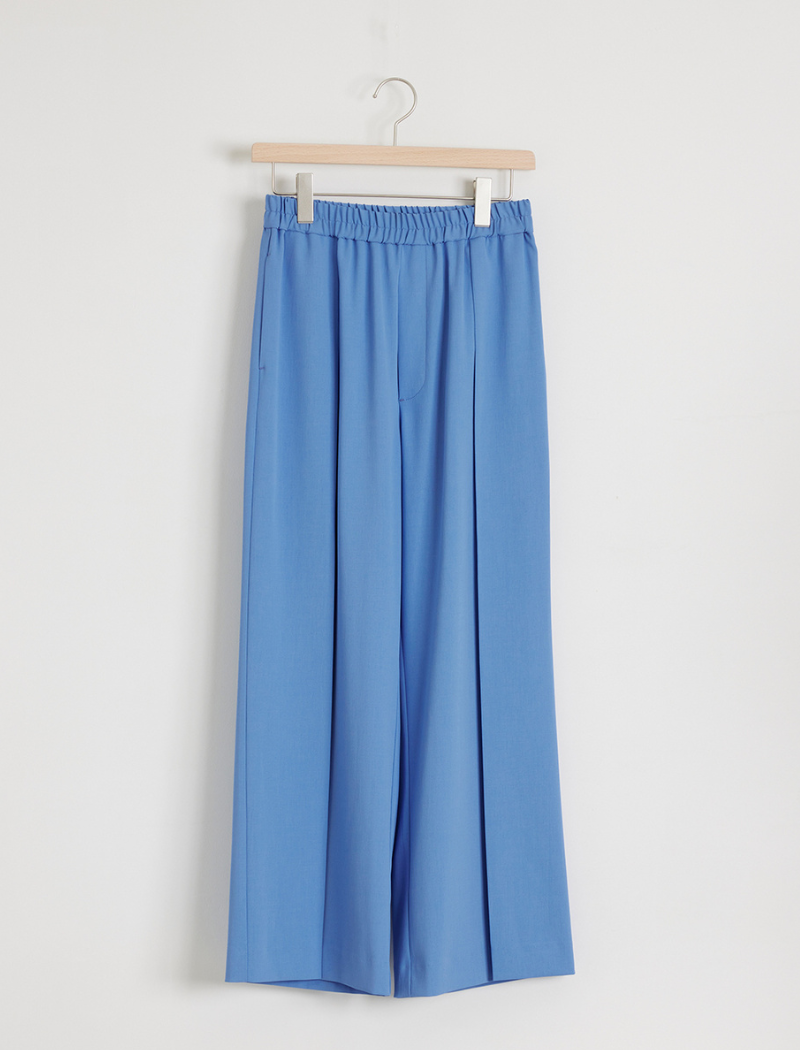 TWILL TUCK EASY TROUSERS