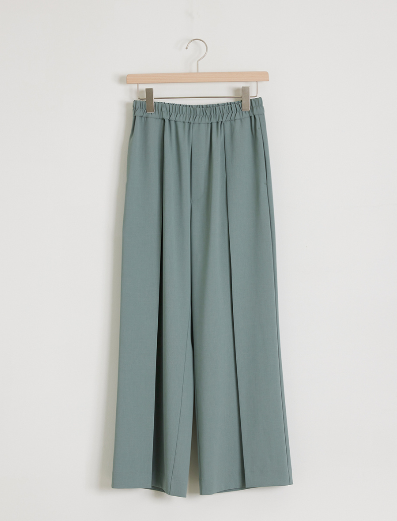 TWILL TUCK EASY TROUSERS