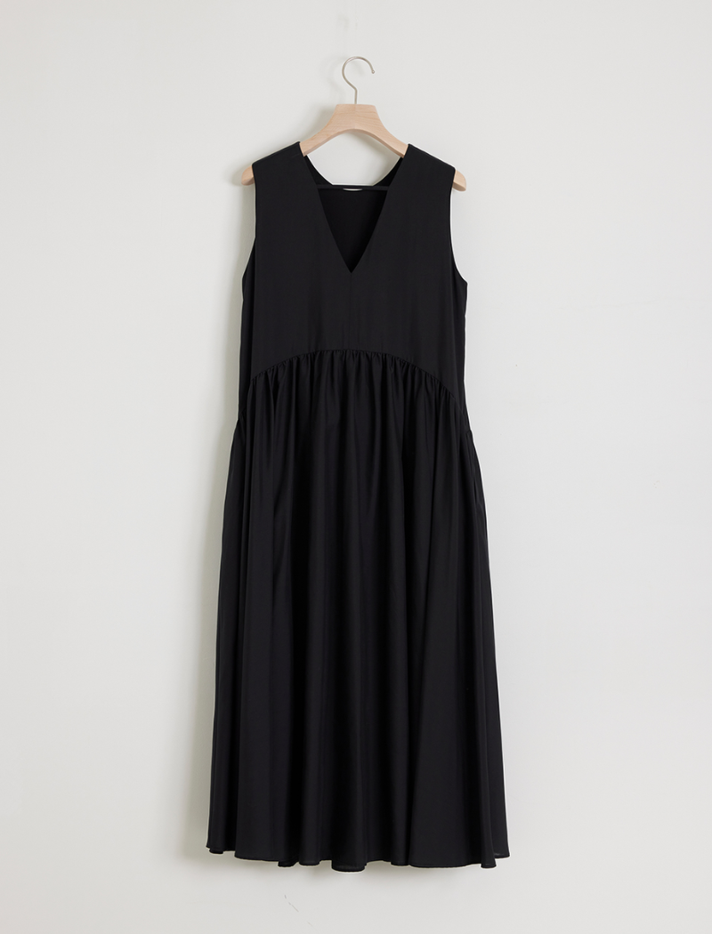 SPUN LAWN GATHERED DRESS