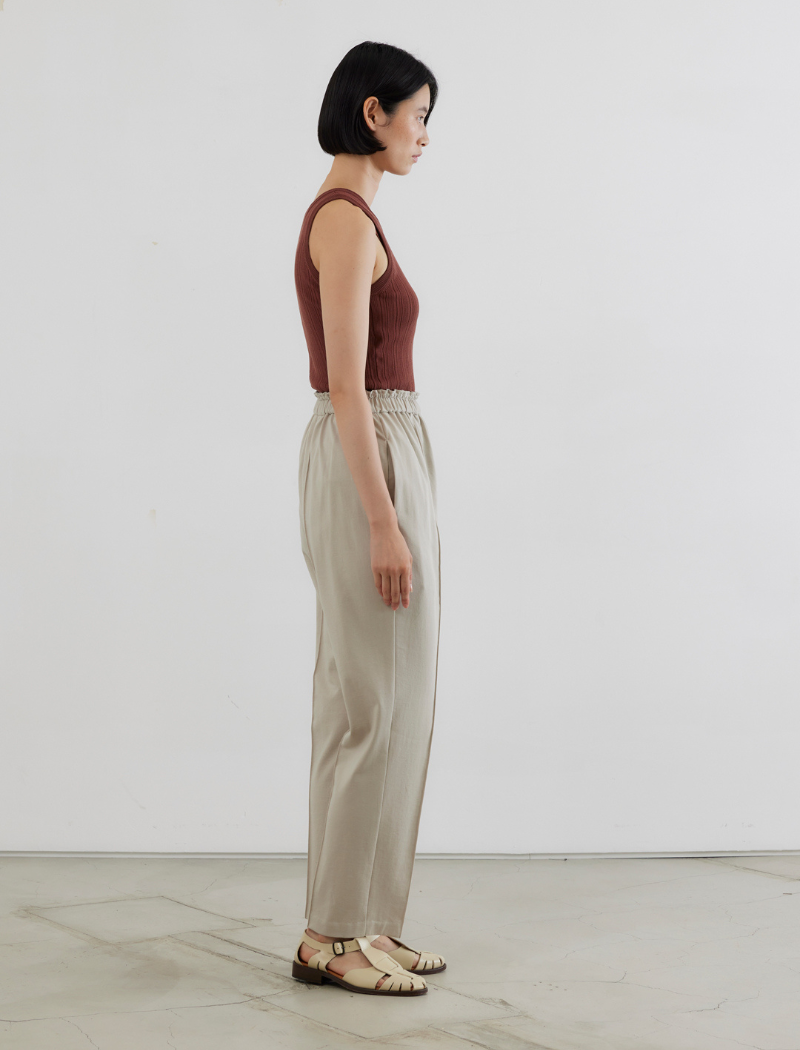 FRENCH TERRY TAPERED PANTS