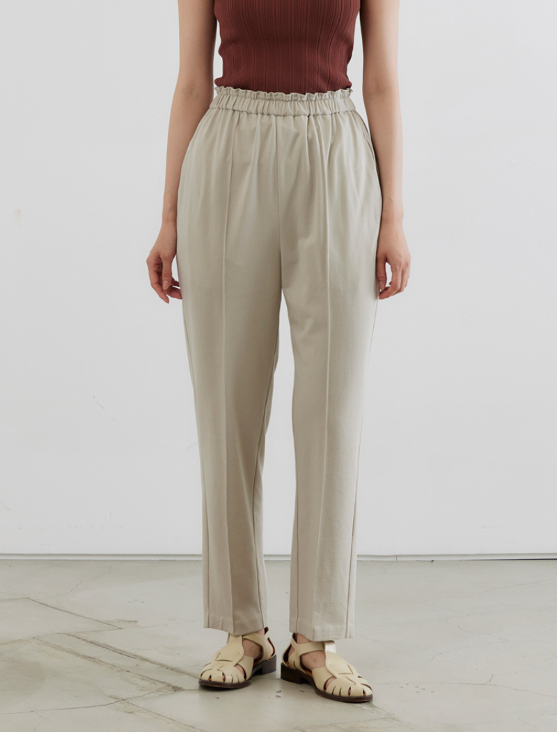 FRENCH TERRY TAPERED PANTS