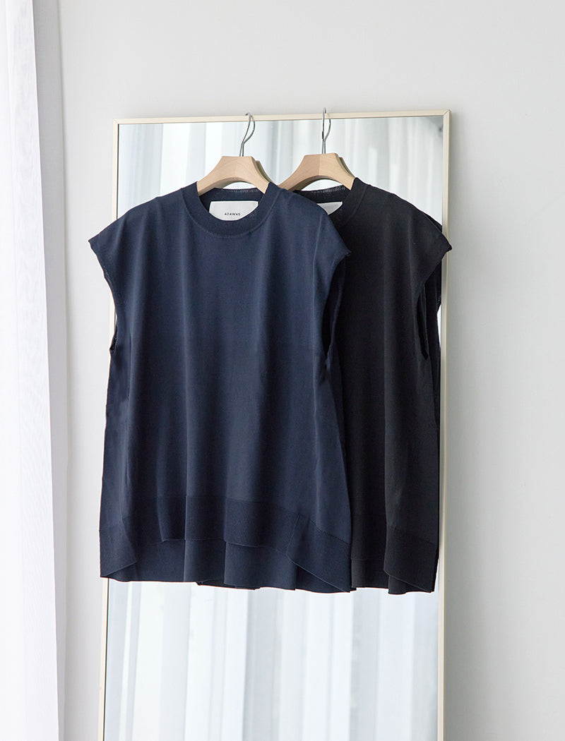 SUVIN COTTON SLEEVELESS TOP