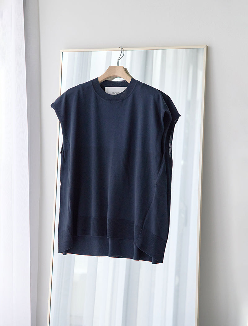 SUVIN COTTON SLEEVELESS TOP