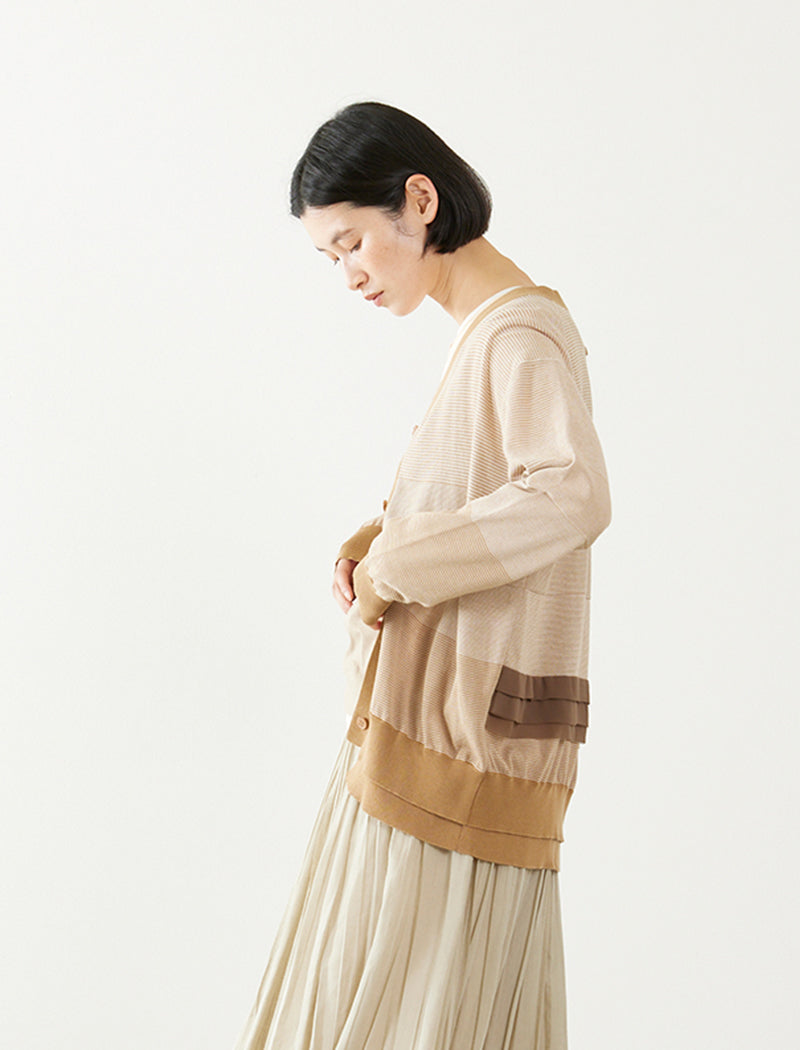 THIN STRIPE CARDIGAN