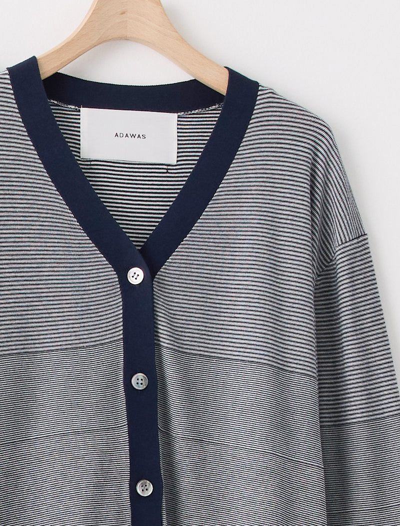 THIN STRIPE CARDIGAN