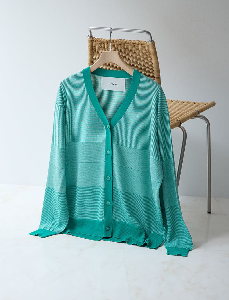 THIN STRIPE CARDIGAN