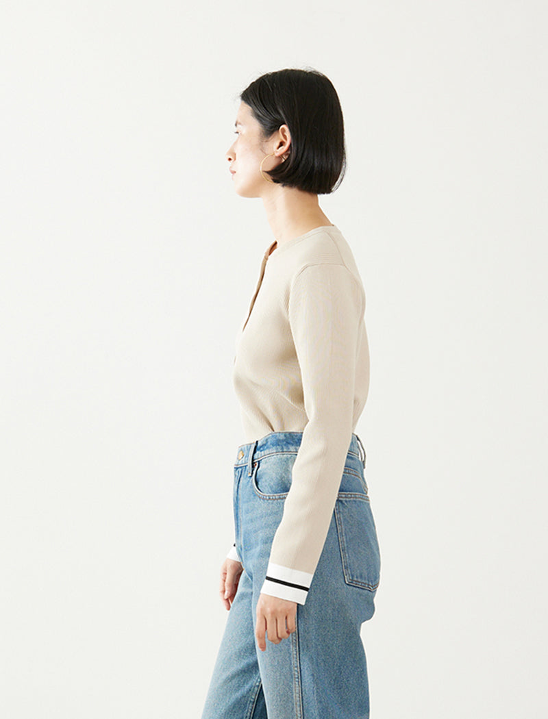 HEAVY RIB HENLEY