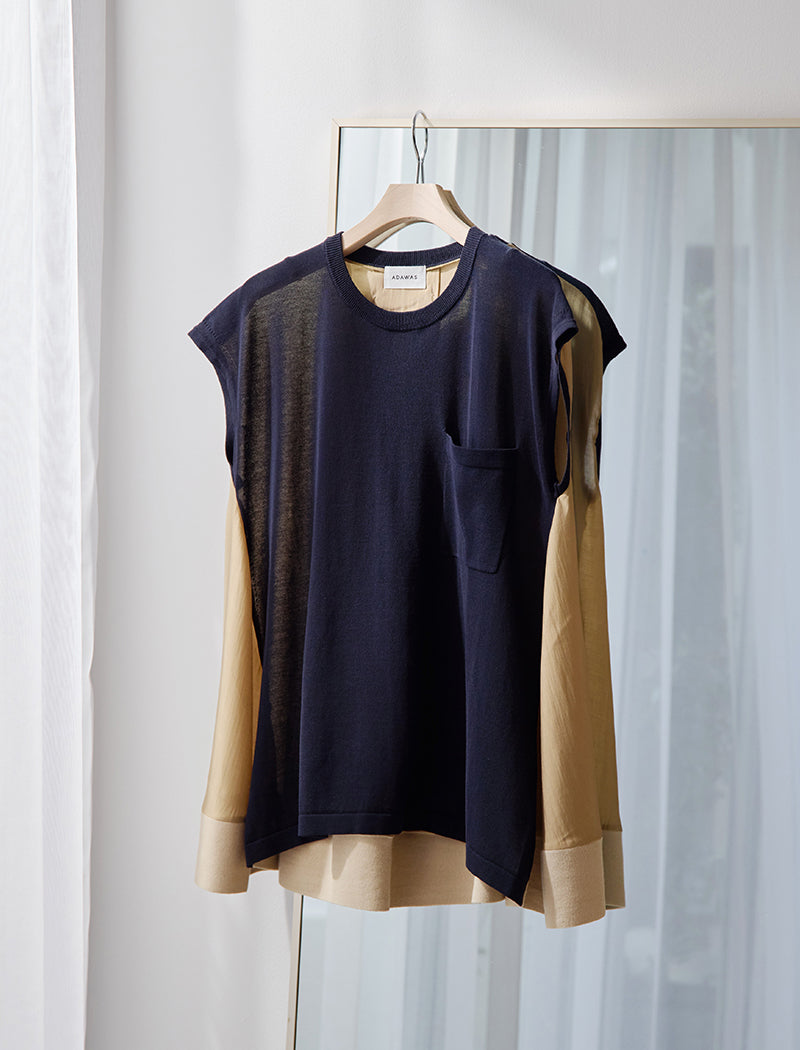 COTTON KNIT SHELL