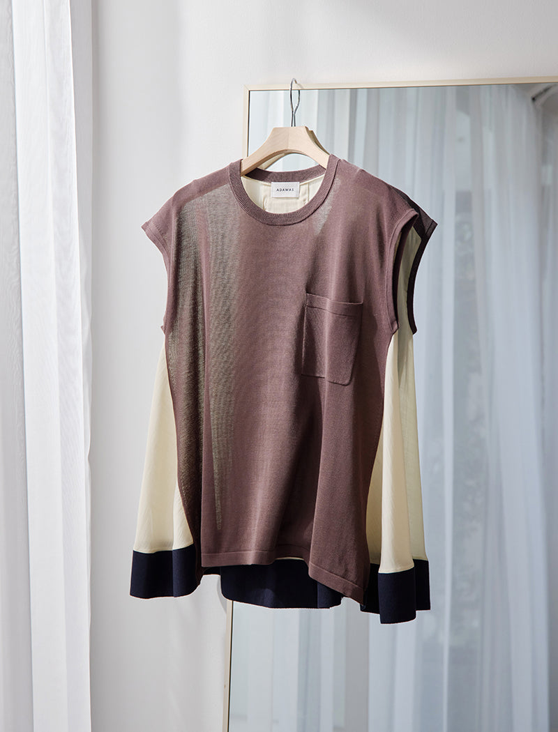 COTTON KNIT SHELL