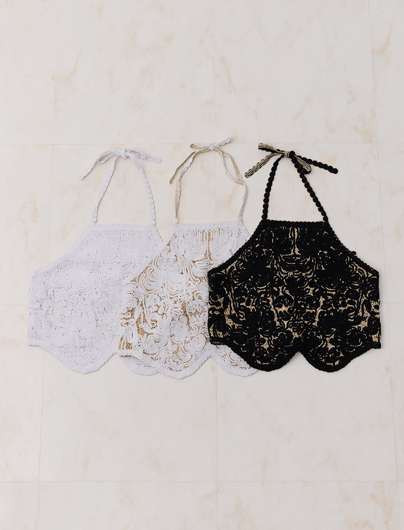 FLORAL EMBROIDERED APRON