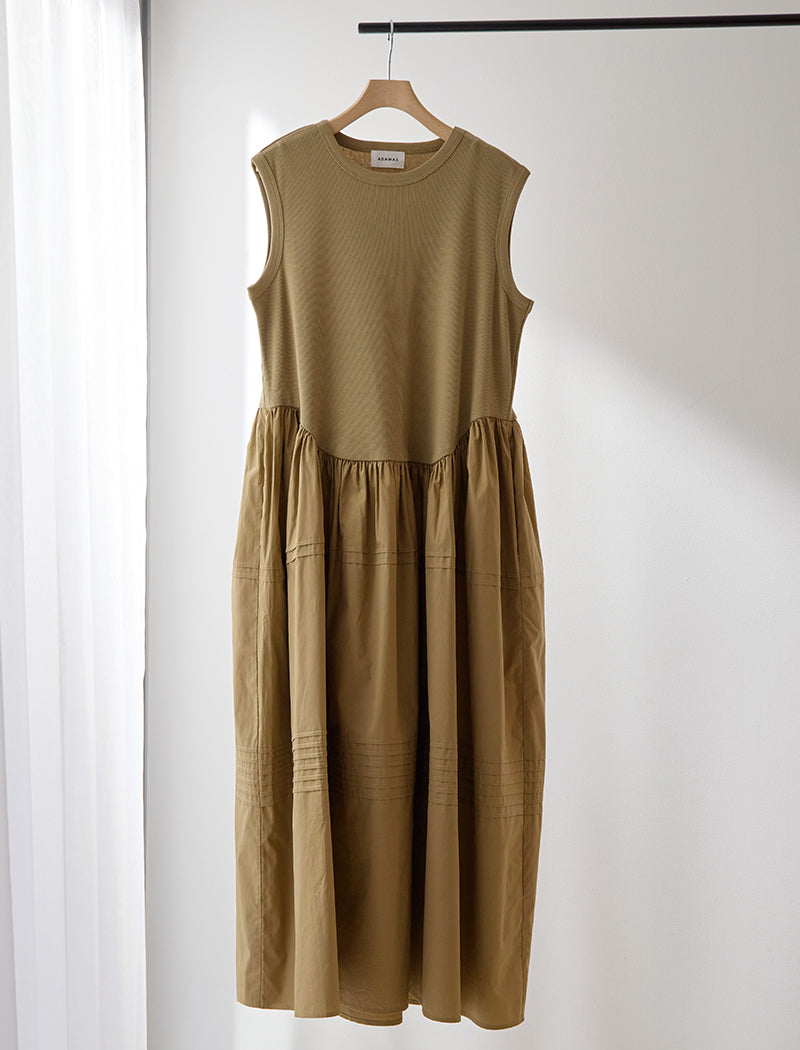 RIBBED JERSEY DRESS