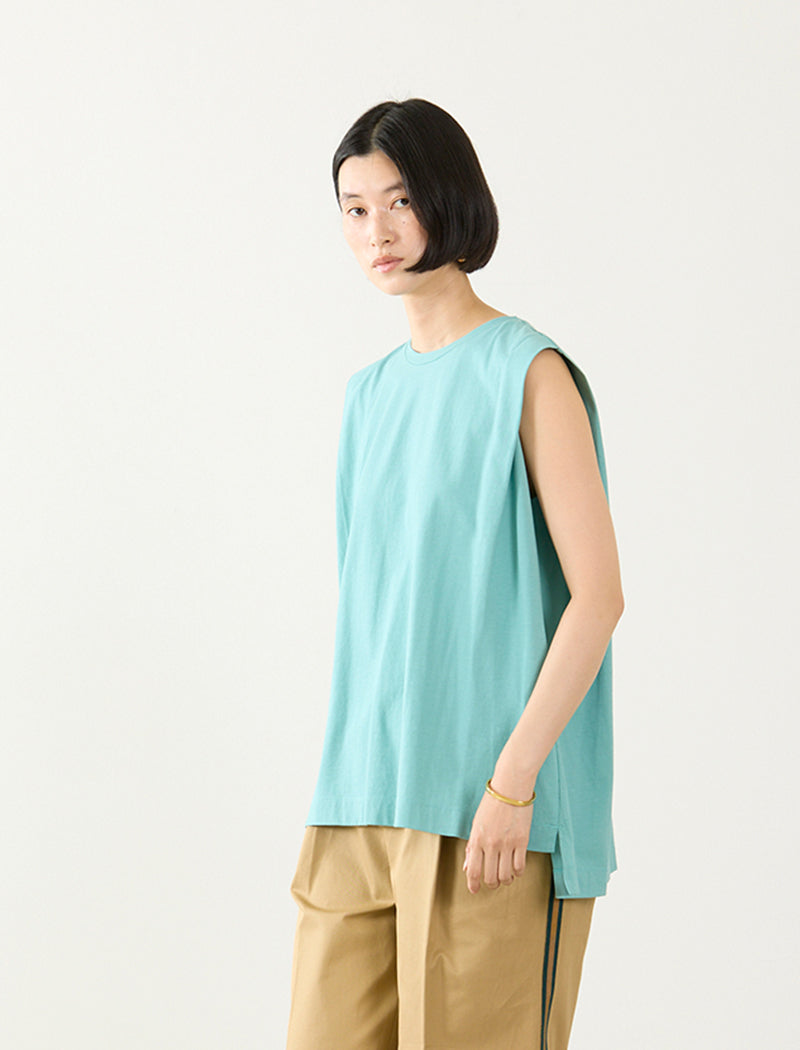 DRY COTTON JERSEY FLARED TANK