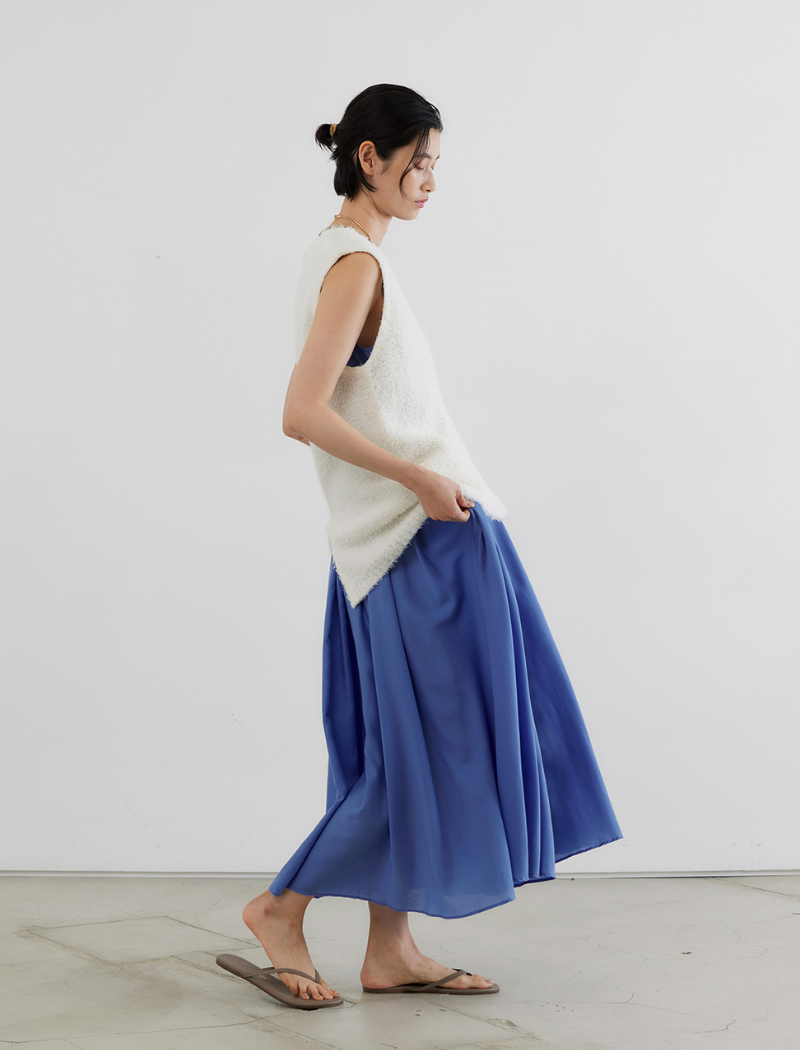 SPUN LAWN GATHERED DRESS