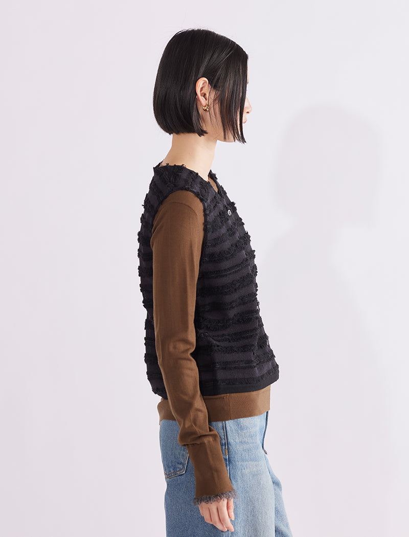 FRINGE KNIT VEST