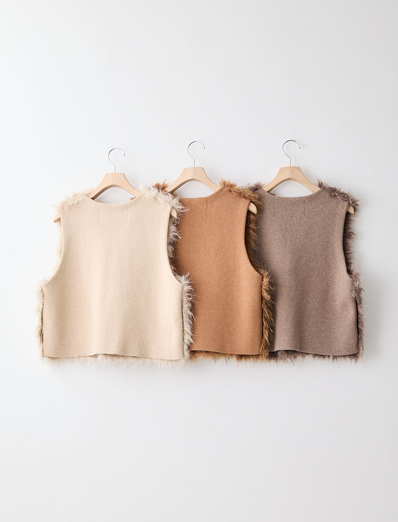 FAUX FUR VEST