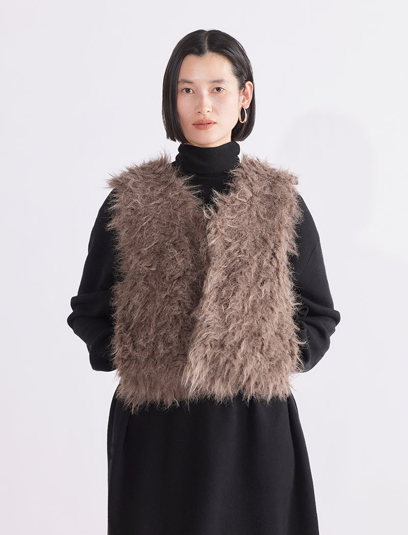 FAUX FUR VEST