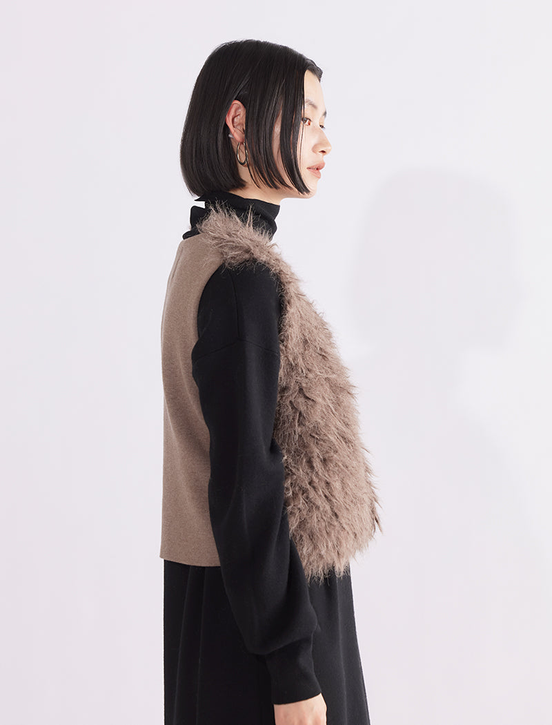 FAUX FUR VEST