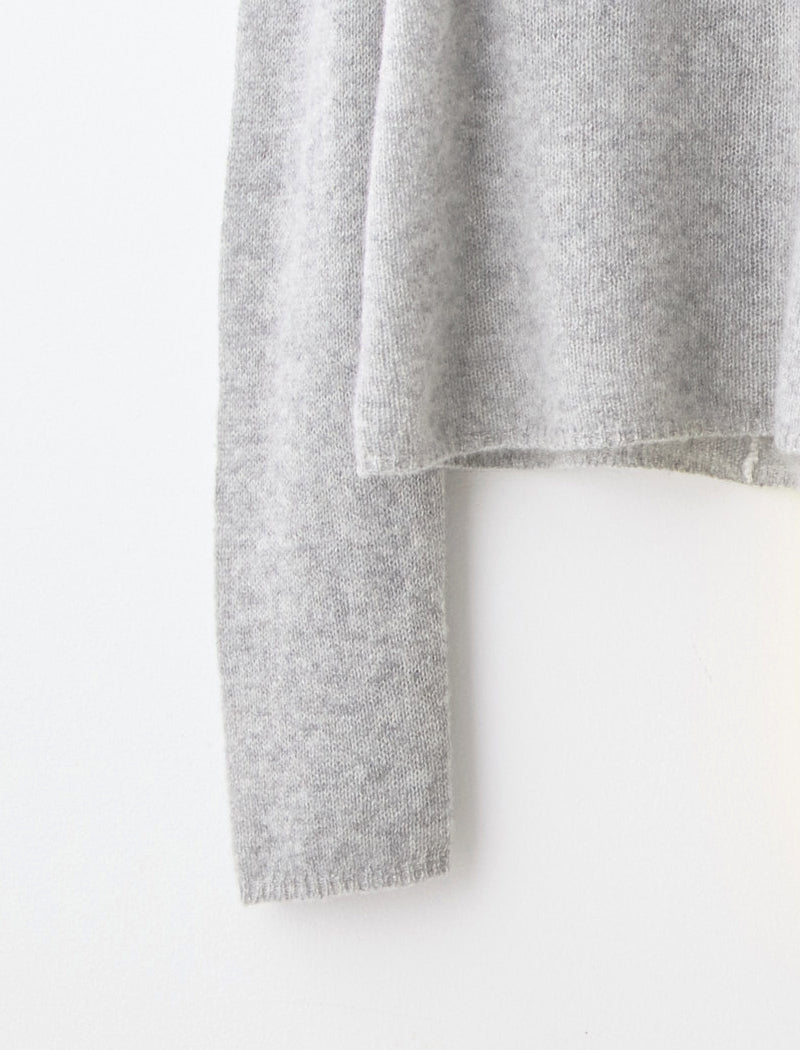 SEMI-SHEER CASHMERE CREW-NECK