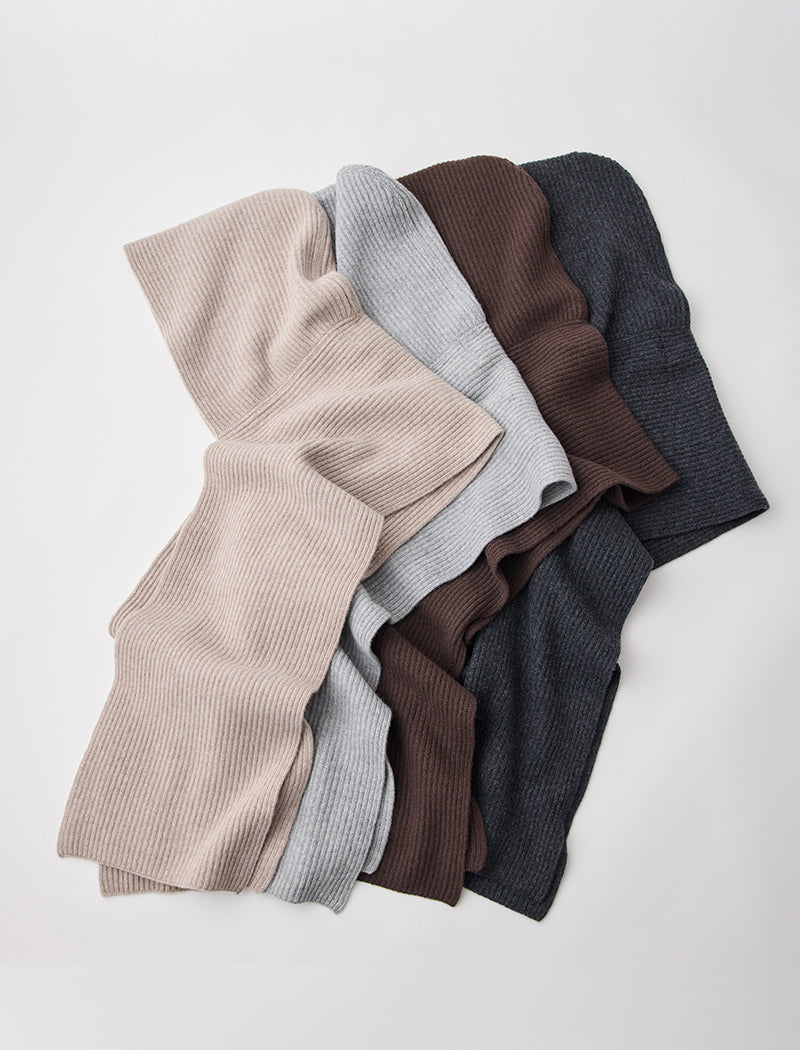 CASHMERE-BLEND HOODED STOLE