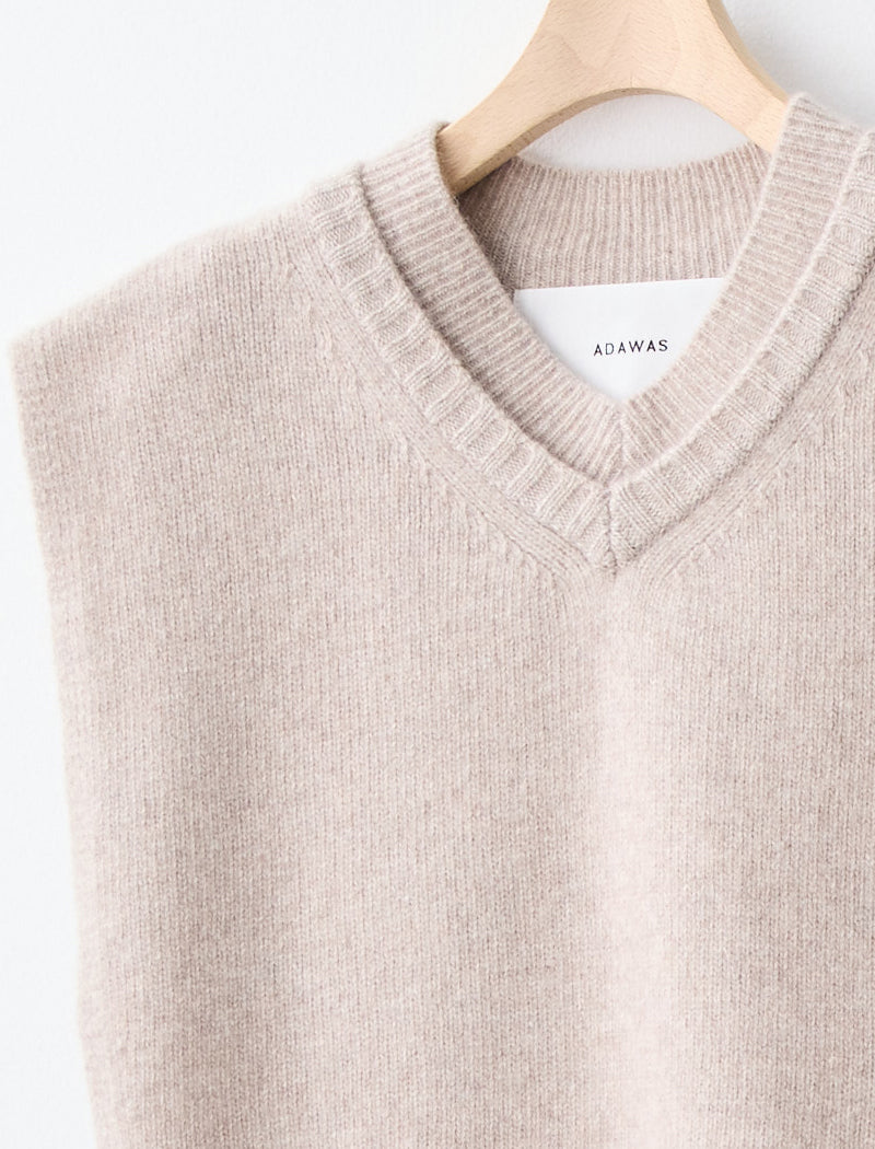 CASHMERE-BLEND OPEN-SIDE VEST