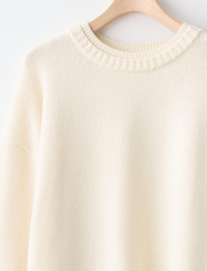 CASHMERE-BLEND CREW-NECK TOP