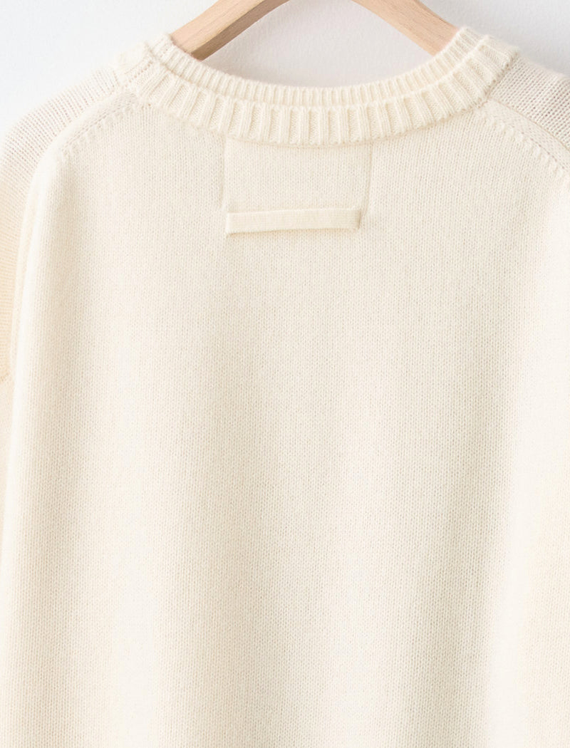 CASHMERE-BLEND CREW-NECK TOP
