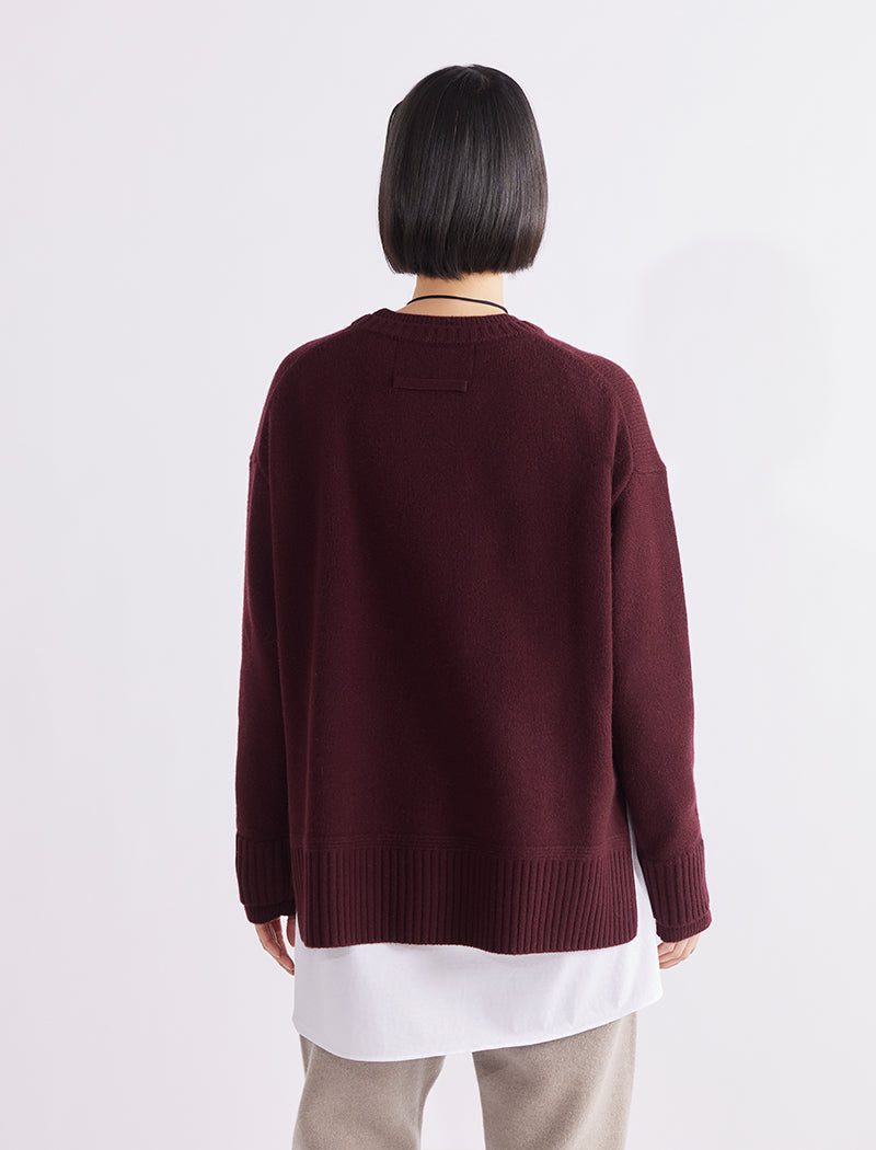 CASHMERE-BLEND CREW-NECK TOP