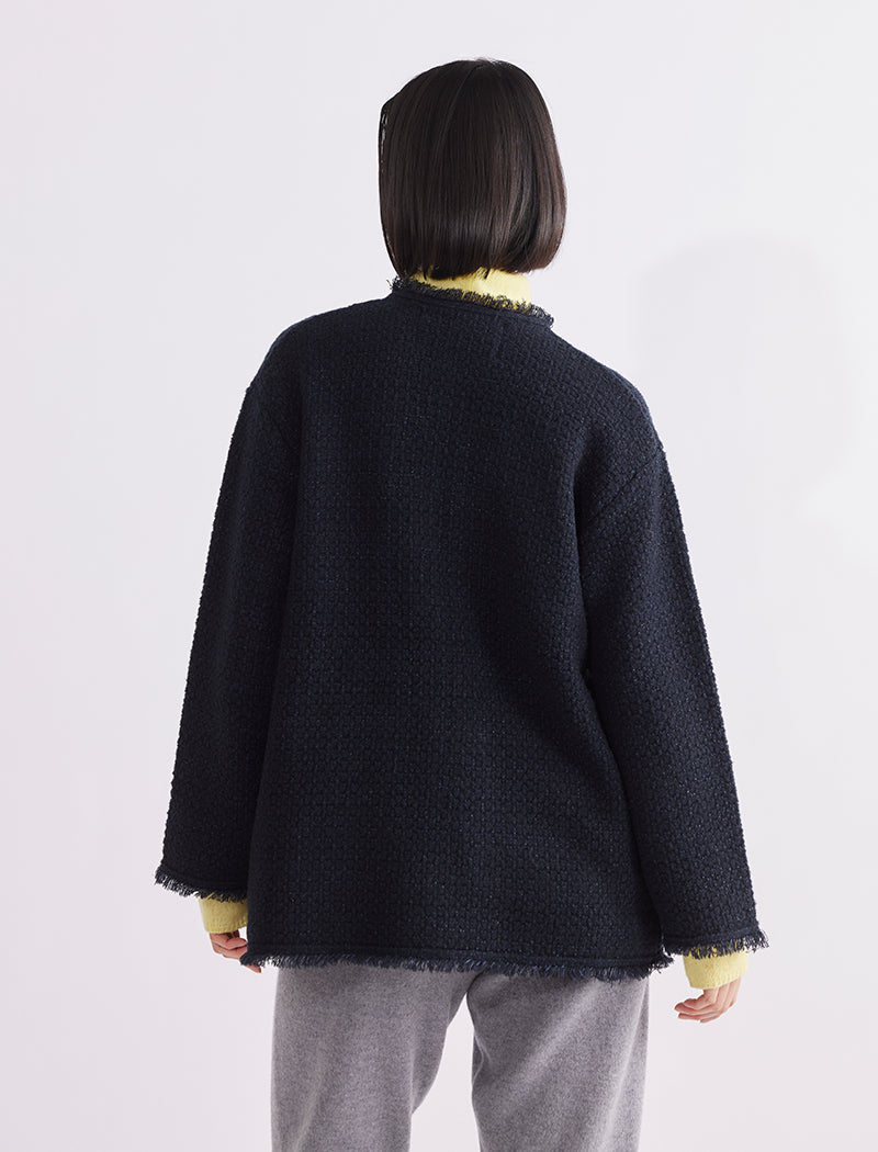 TWEED KNIT JACKET