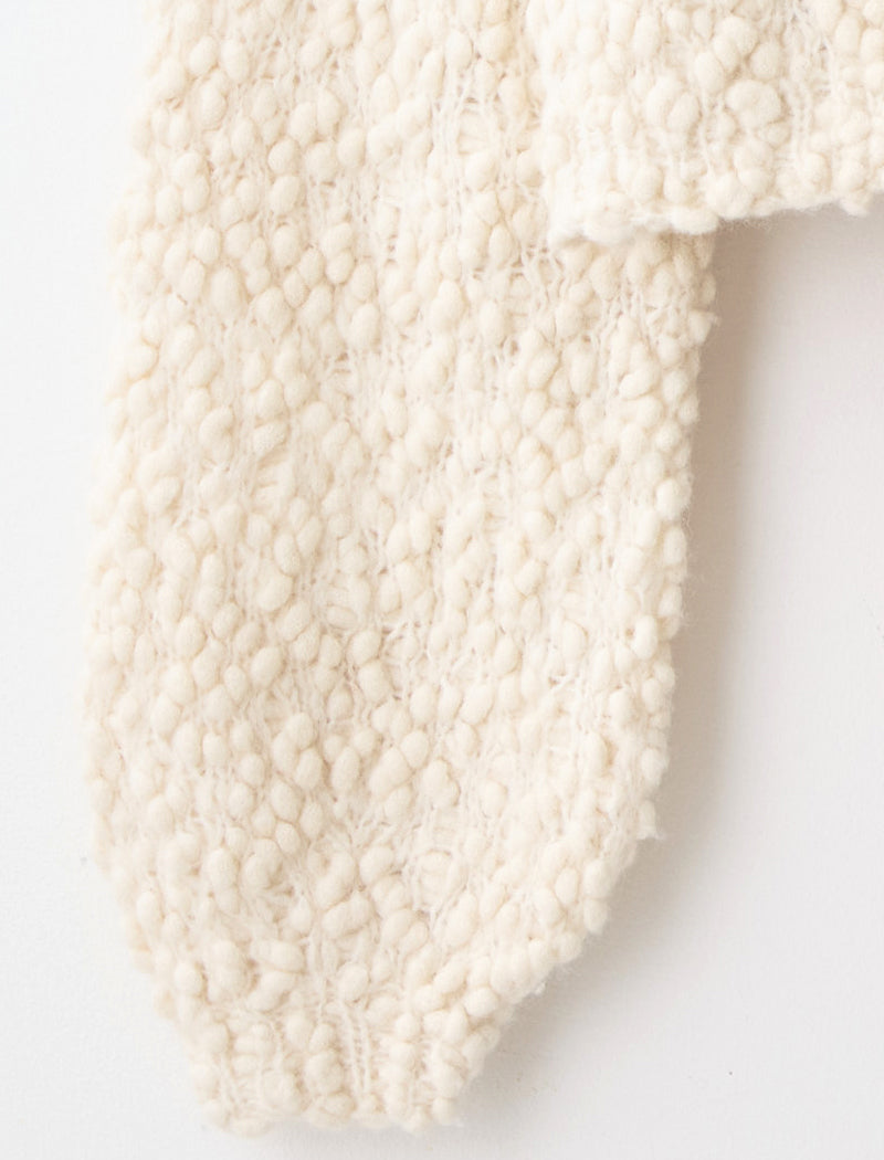 HAND-KNIT BABY ALPACA CARDIGAN